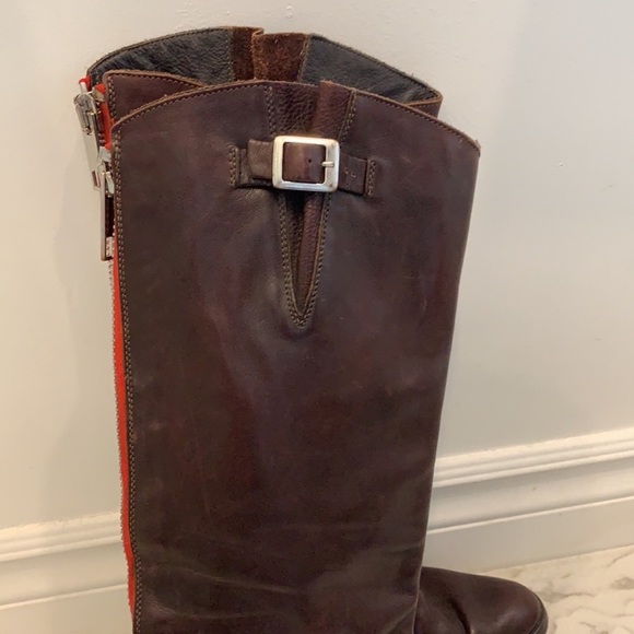 Golden Goose Brown Leather Boots Size 37 - Picture 5 of 13